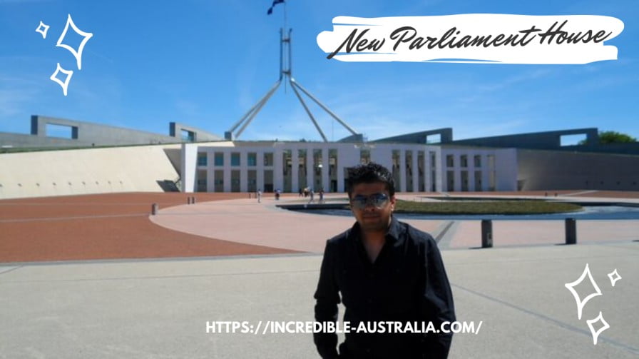 Me Outside New Parliament House - attractions in Canberra