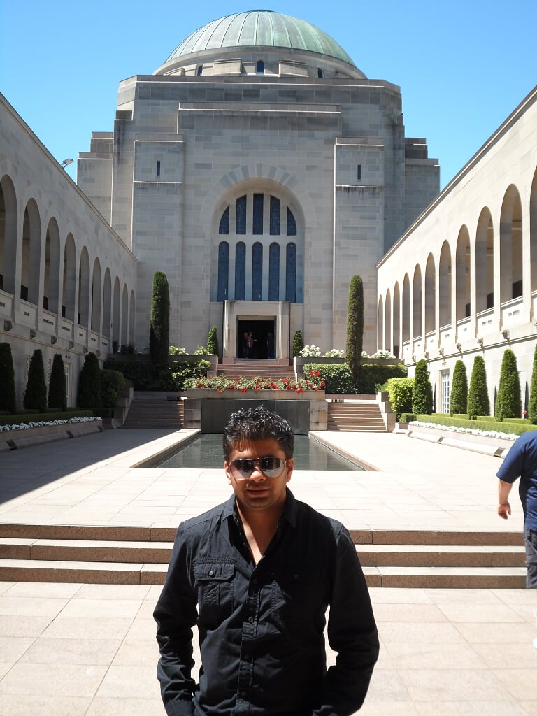 me at Australian War Memorial