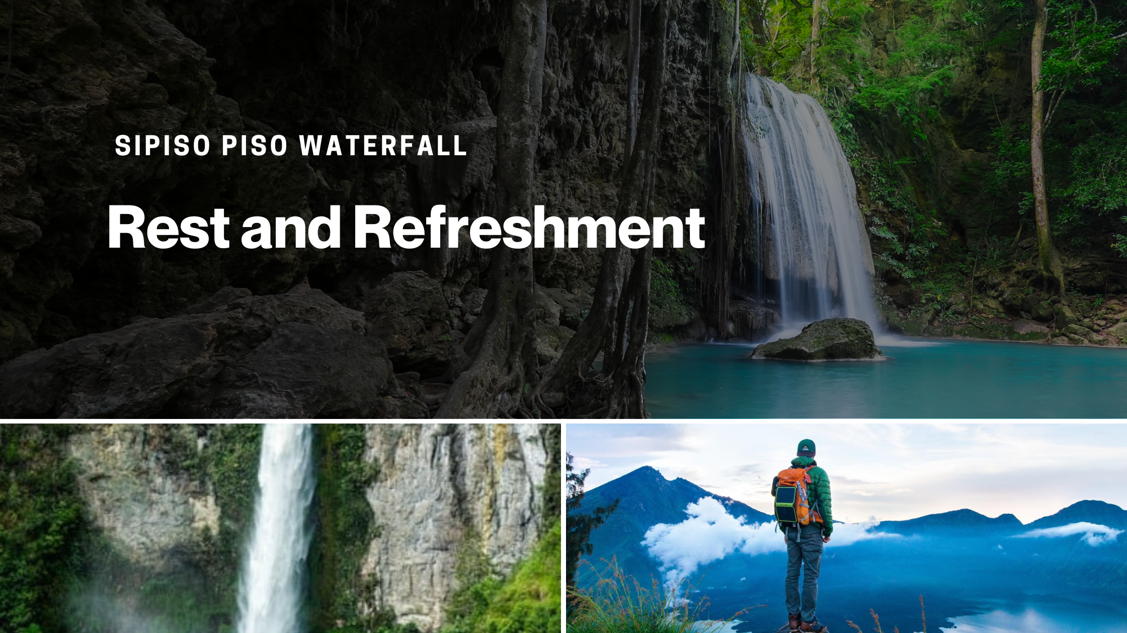 Sipiso Piso Waterfall Rest and Refreshment